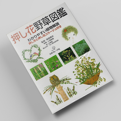 꽃누르미 야초(풀) 도감 아트 압화서적 압화만들기튜토리얼 일본압화책